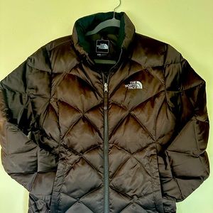 North face woman’s medium black down jacket